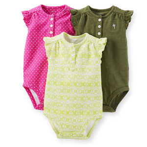 Carters Baby Girl 3-pk Bodysuit Set Clothes
